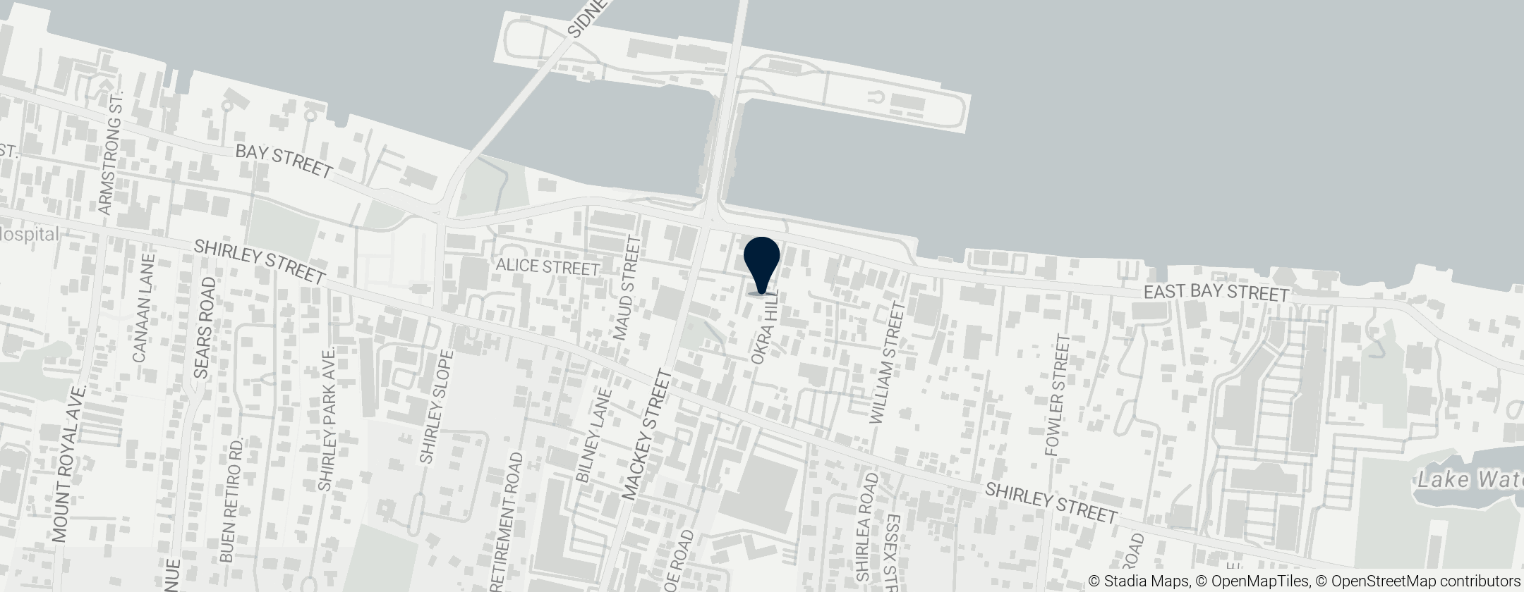 Map of Bahama Hand Prints