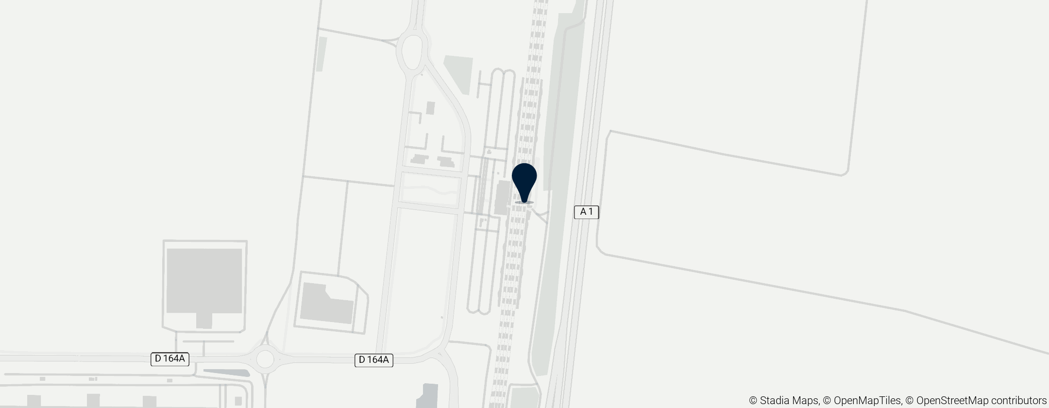 Map of TGV Haute-Picardie