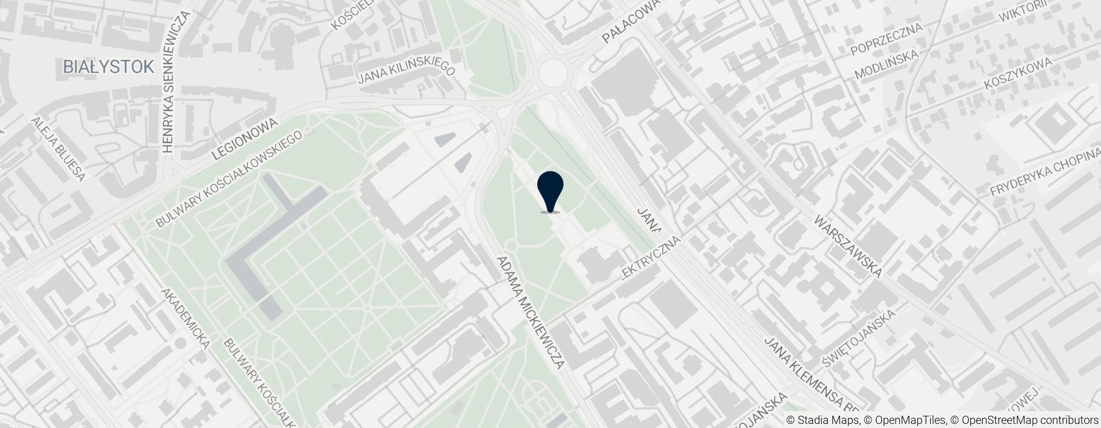 Map of Park Stary im. Księcia Józefa Poniatowskiego