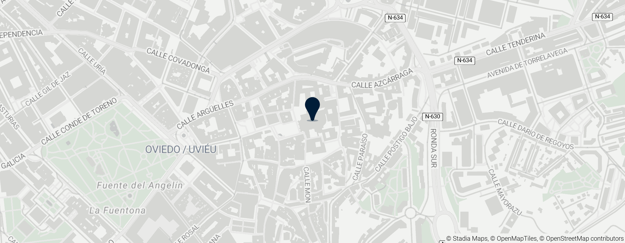 Map of Oviedo Katedrali