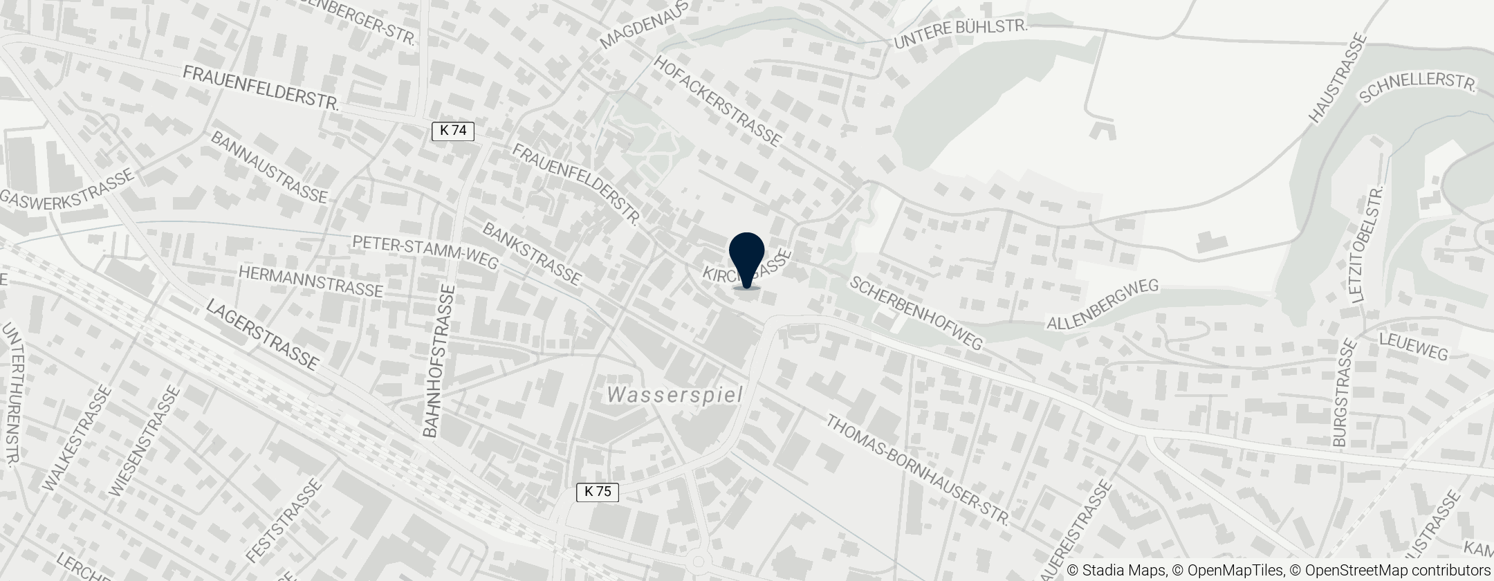 Map of Evangelische Kirche Weinfelden