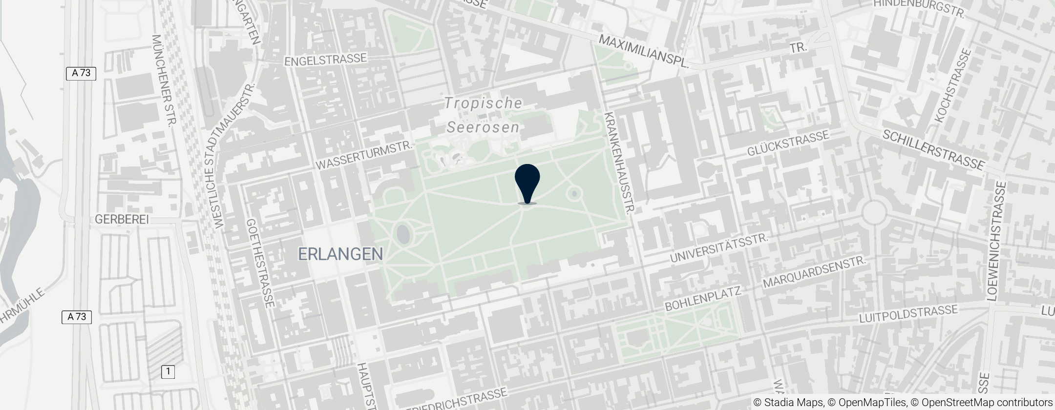 Map of Ogród zamkowy w Erlangen