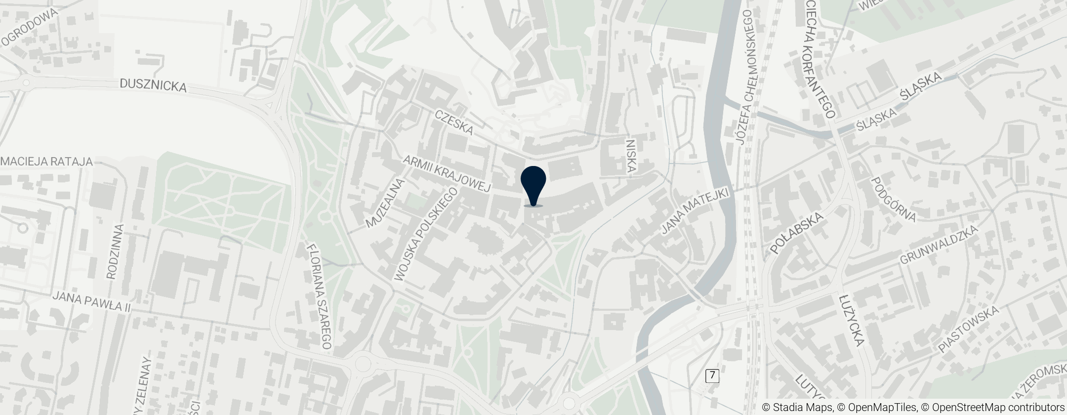 Map of Kamienica przy pl. Bolesława Chrobrego 13 w Kłodzku