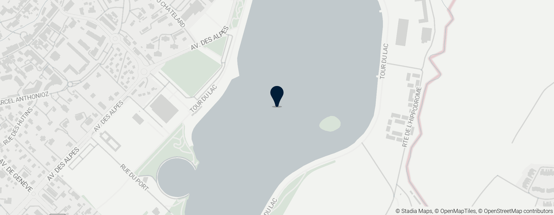 Map of Lac de Divonne