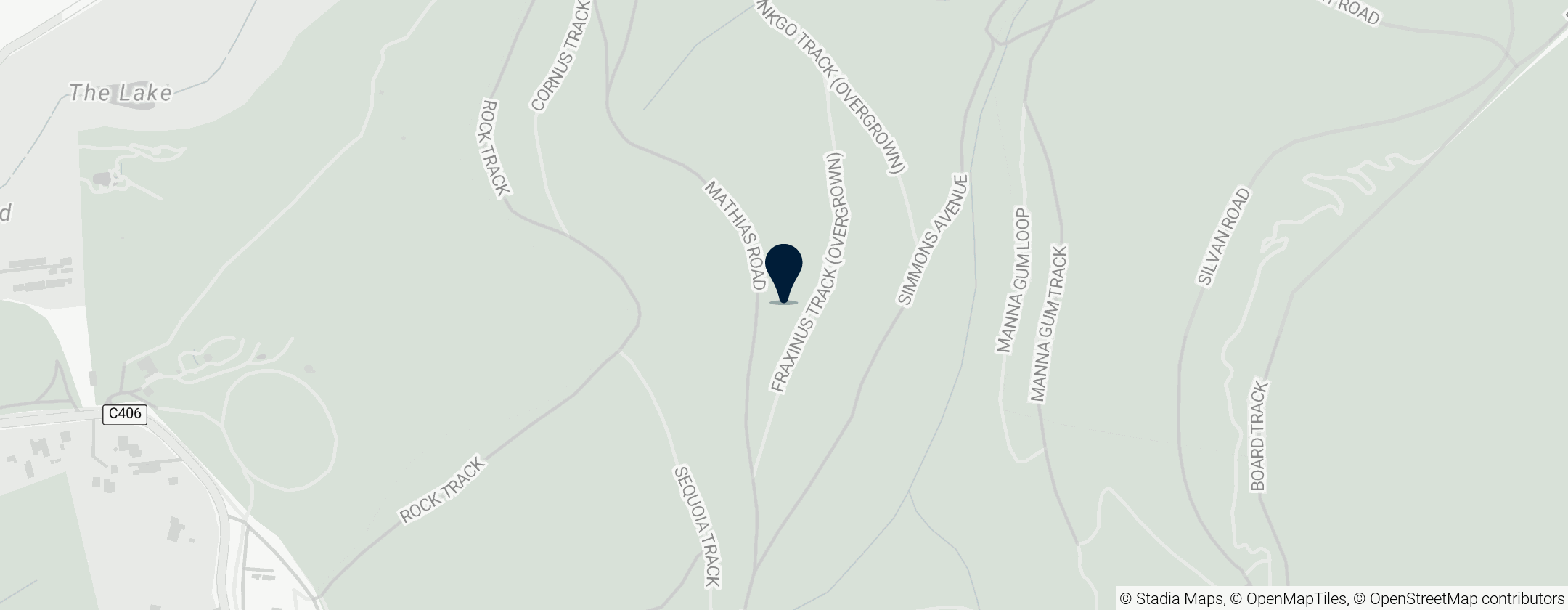 Map of RJ Hamer Arboretum