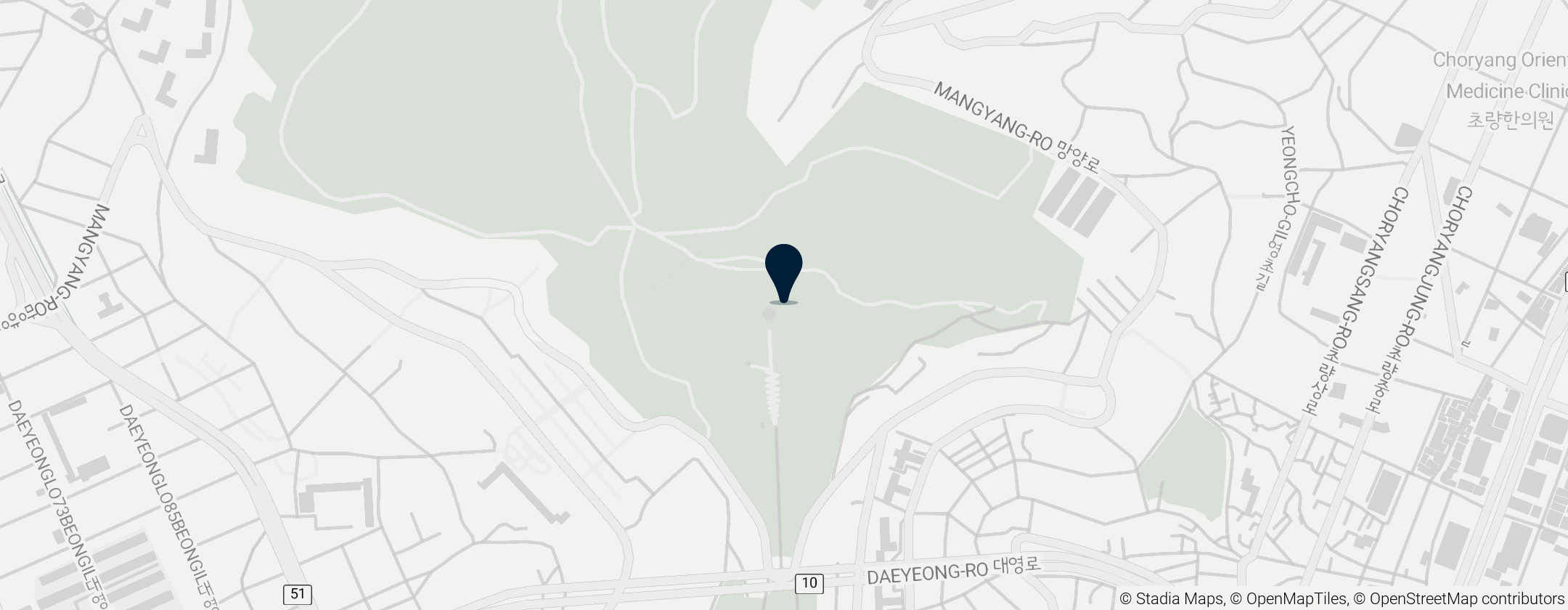 Map of Busan Jungang Park