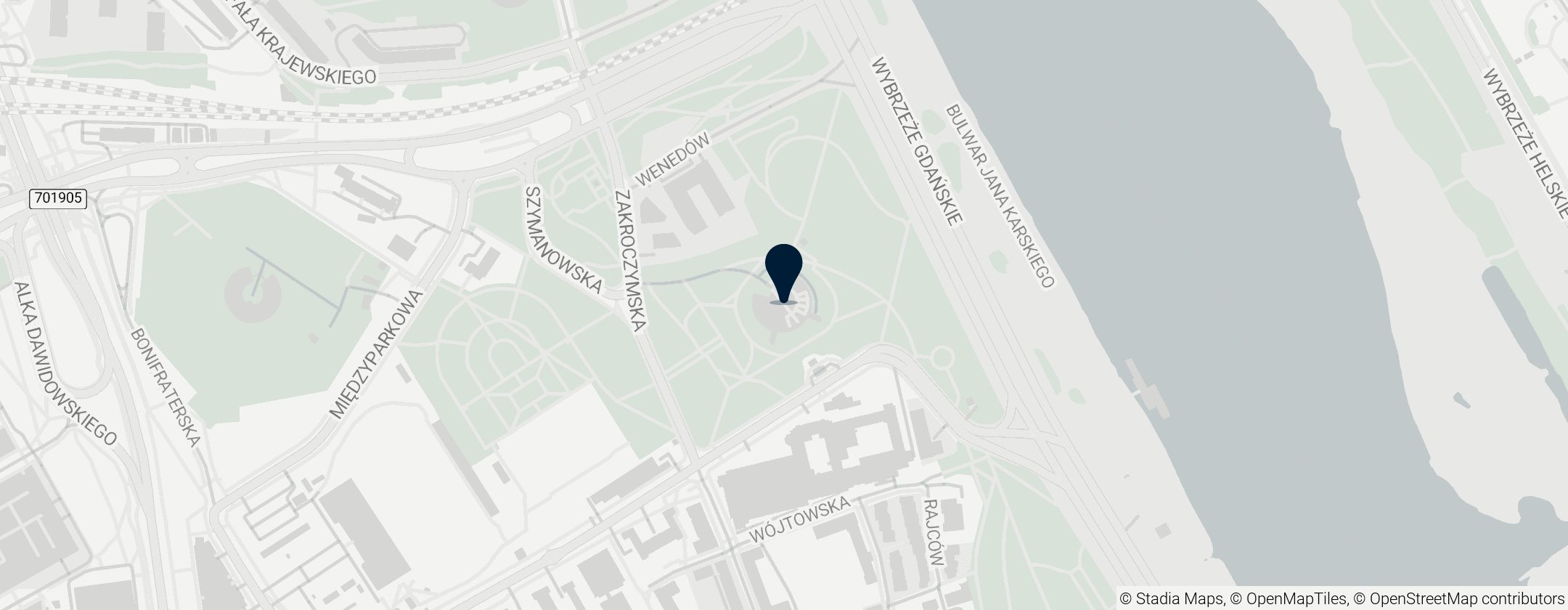 Map of Fort Legionów Cytadeli Warszawskiej