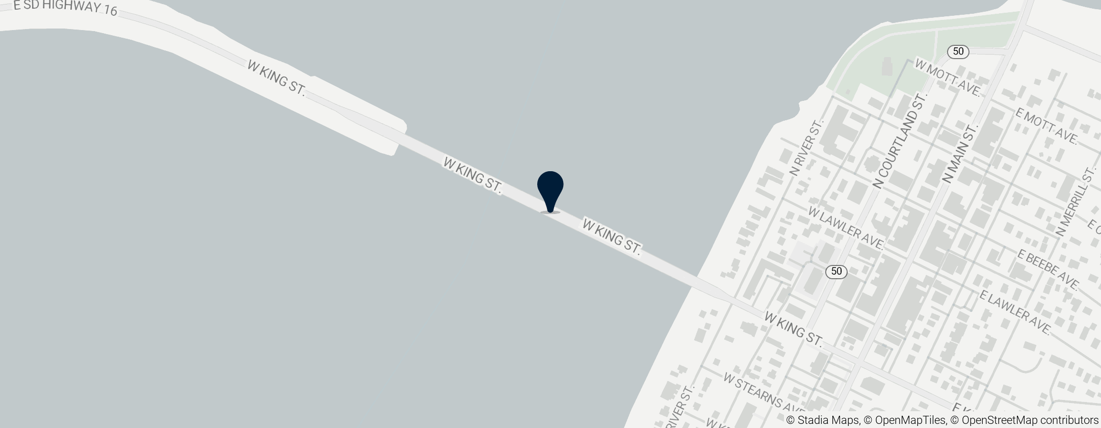 Map of Chamberlain Bridge