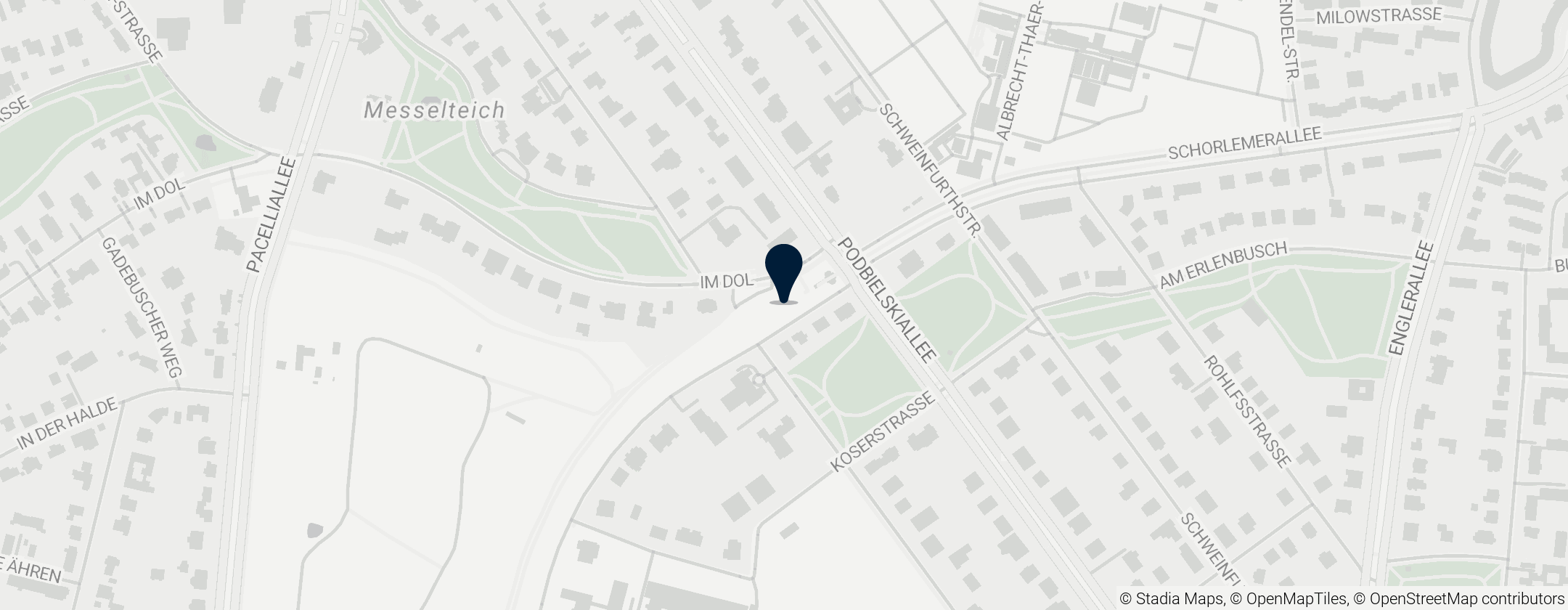 Map of U Podbielskiallee