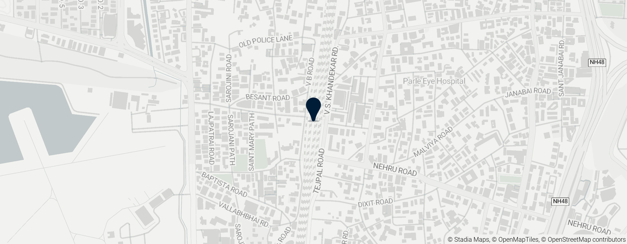 Map of Vile Parle