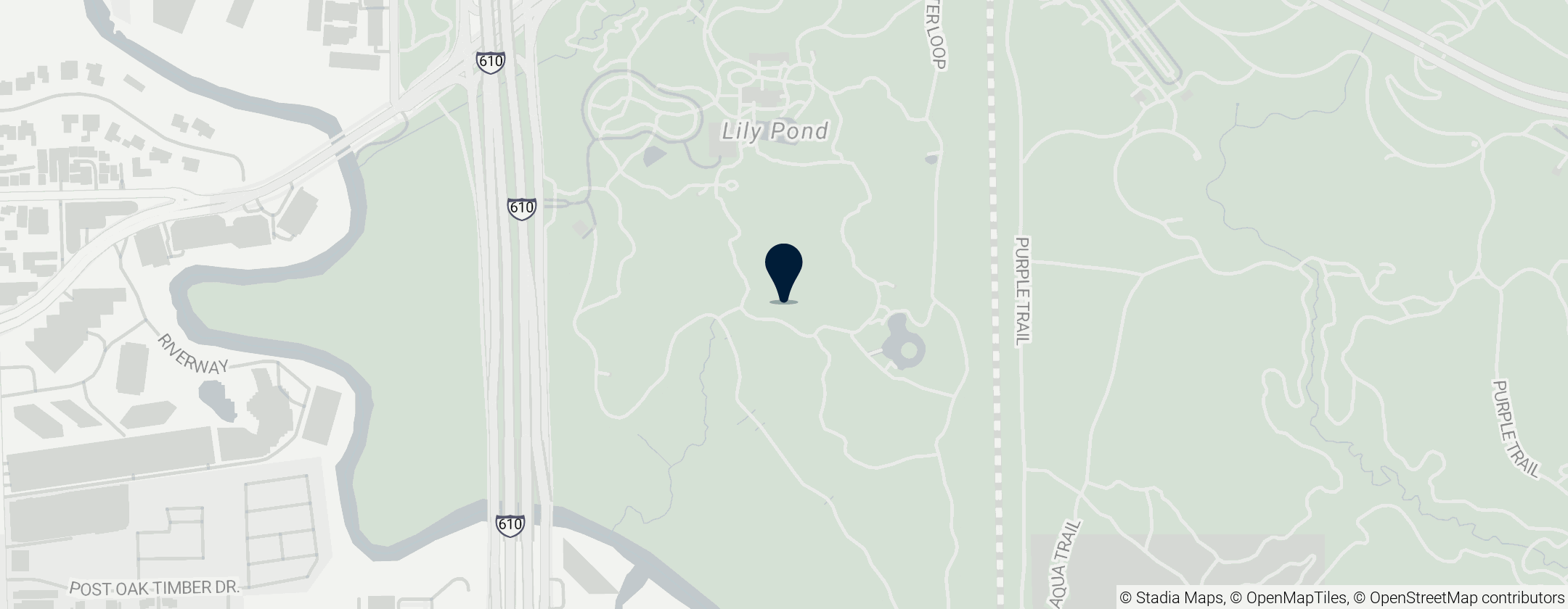 Map of Houston Arboretum & Nature Center