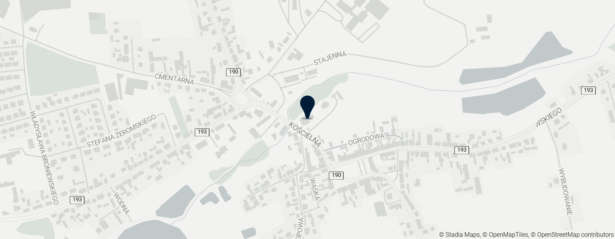 Map of Kościół św. Wojciecha w Margoninie