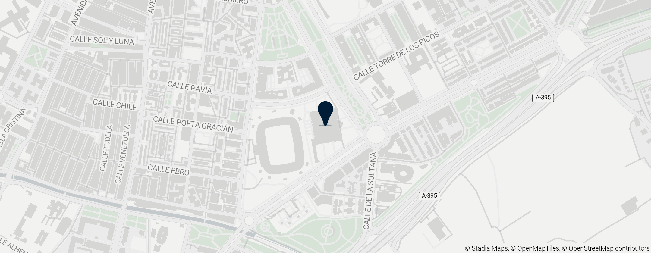 Map of Паласио Мунисипаль де Депортес де Гранада