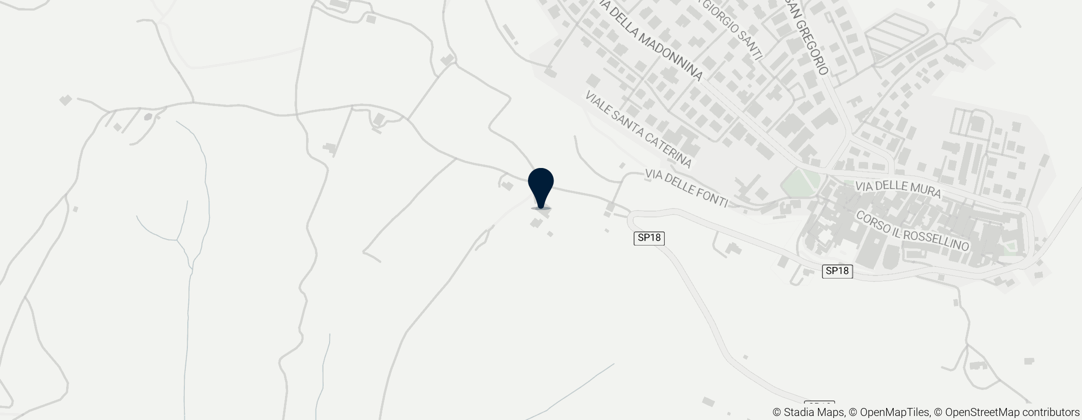 Map of Pieve di Corsignano