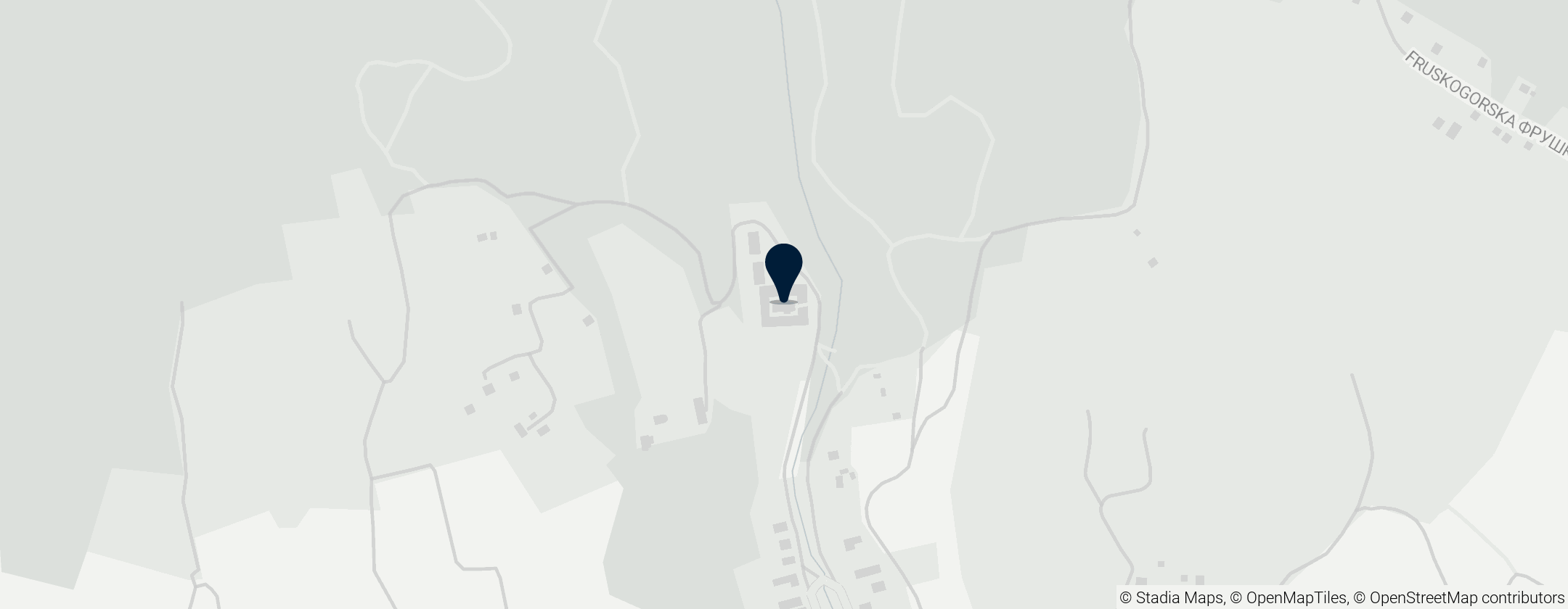 Map of Monaster Grgeteg