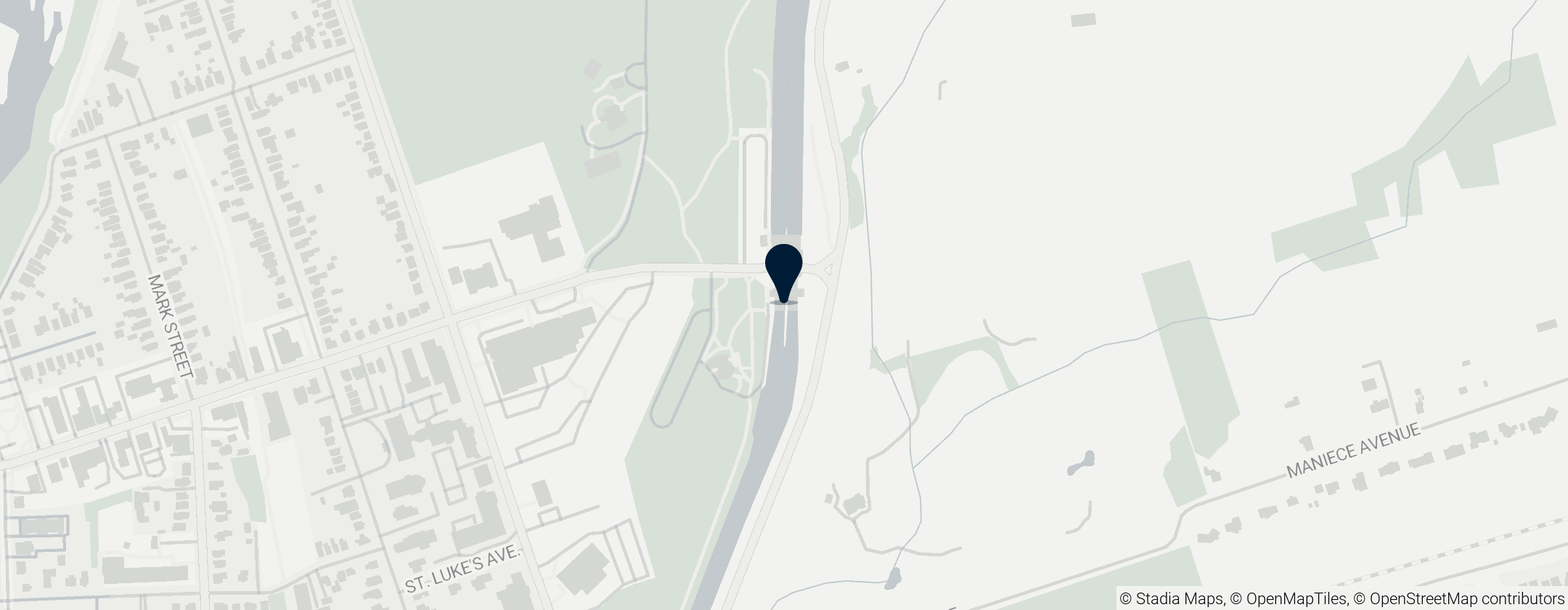 Map of Peterborough Lift Lock