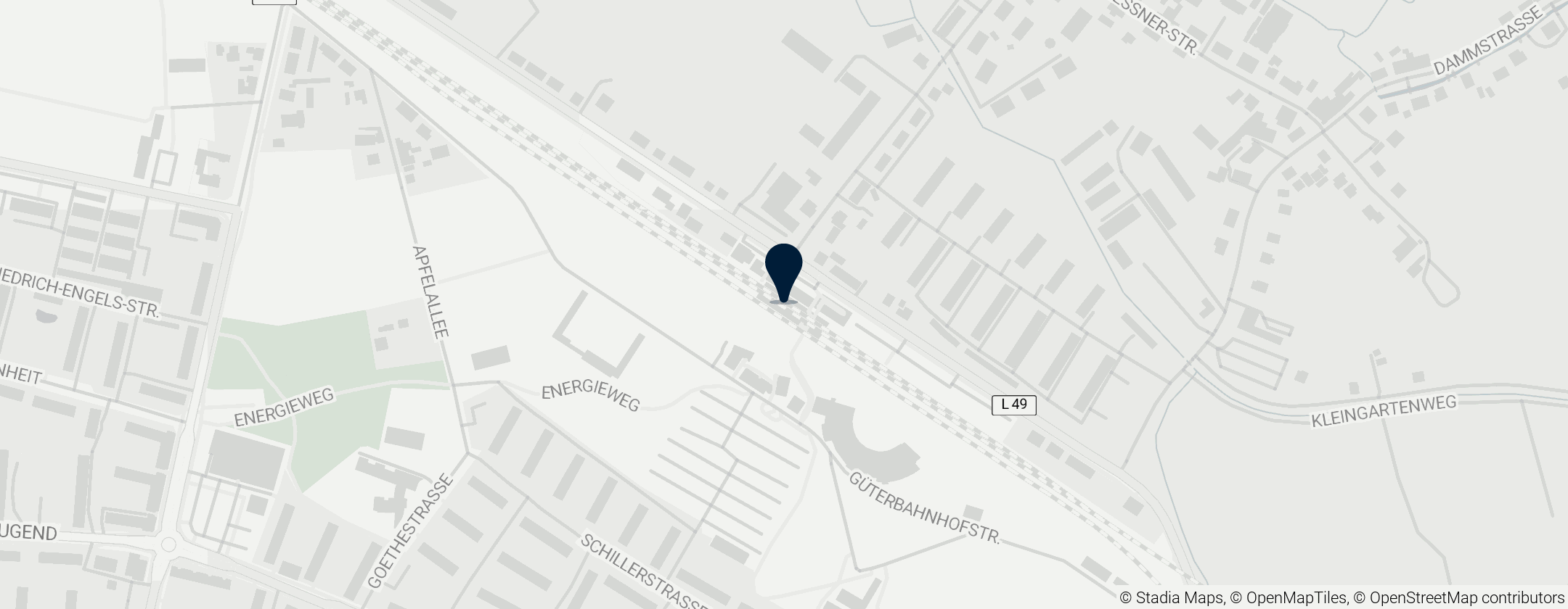 Map of Lübbenau station