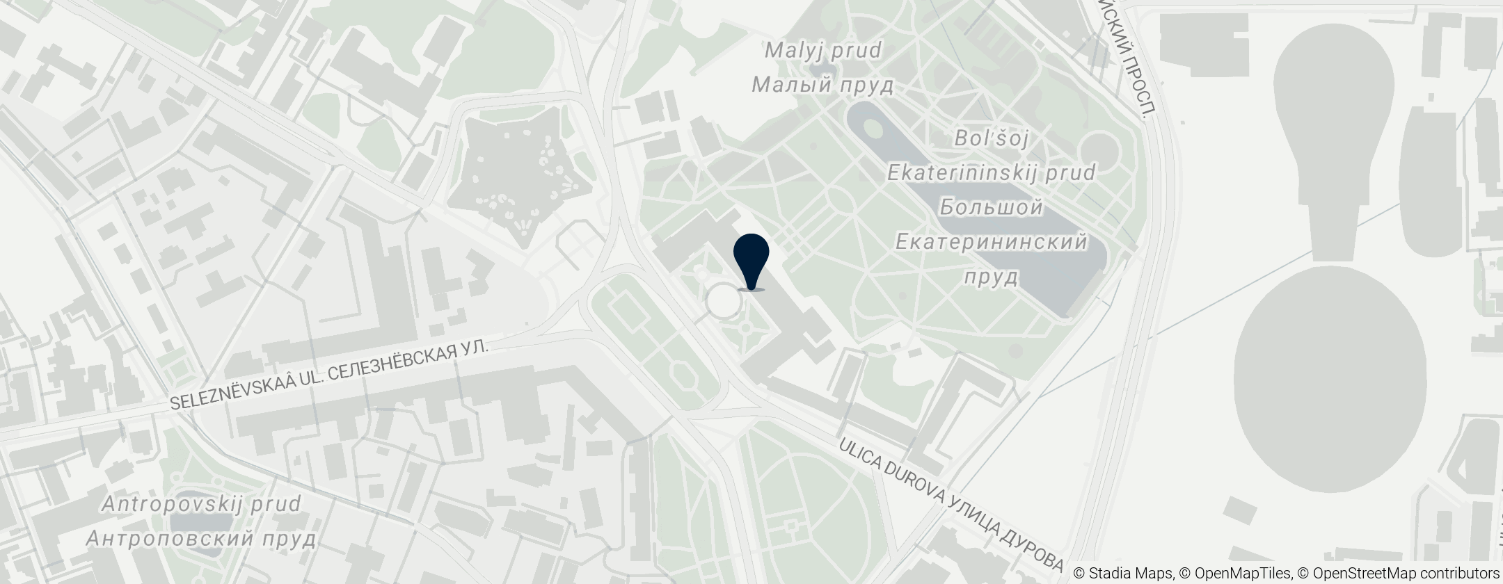 Map of Central House of Officers of the Russian Army