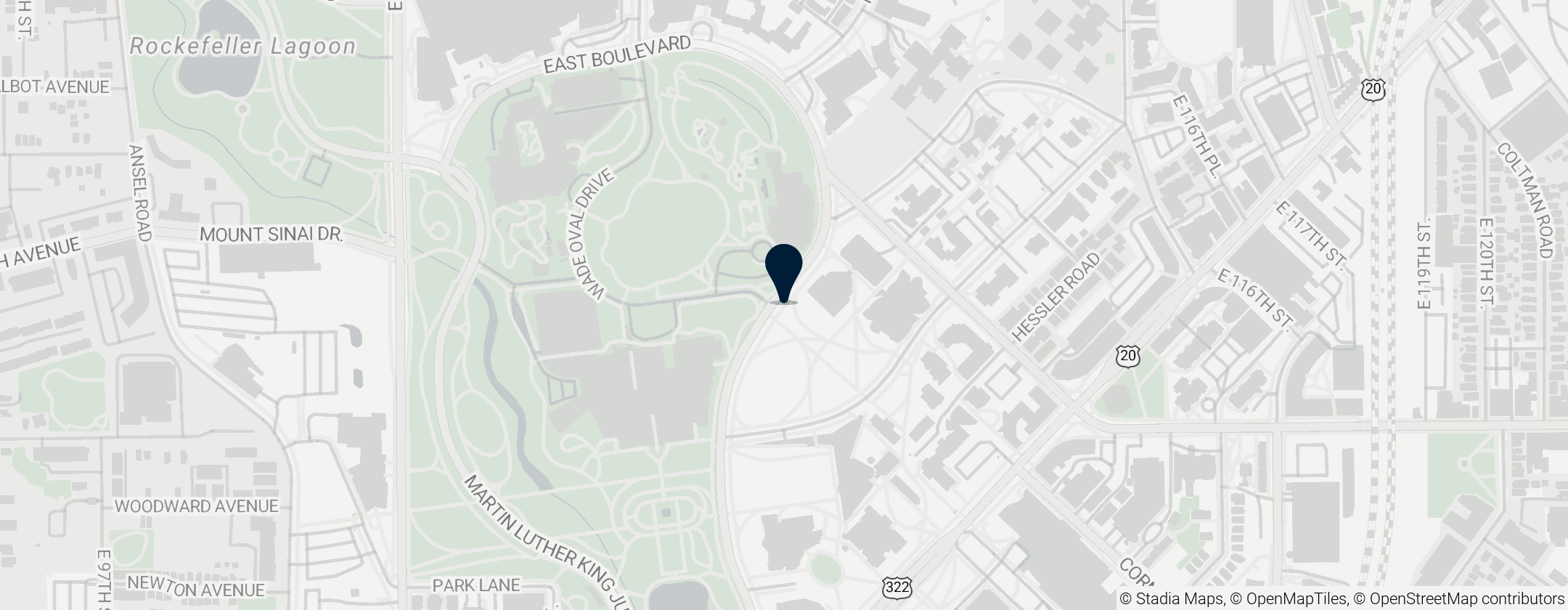 Map of The Cleveland Institute of Art Cinematheque