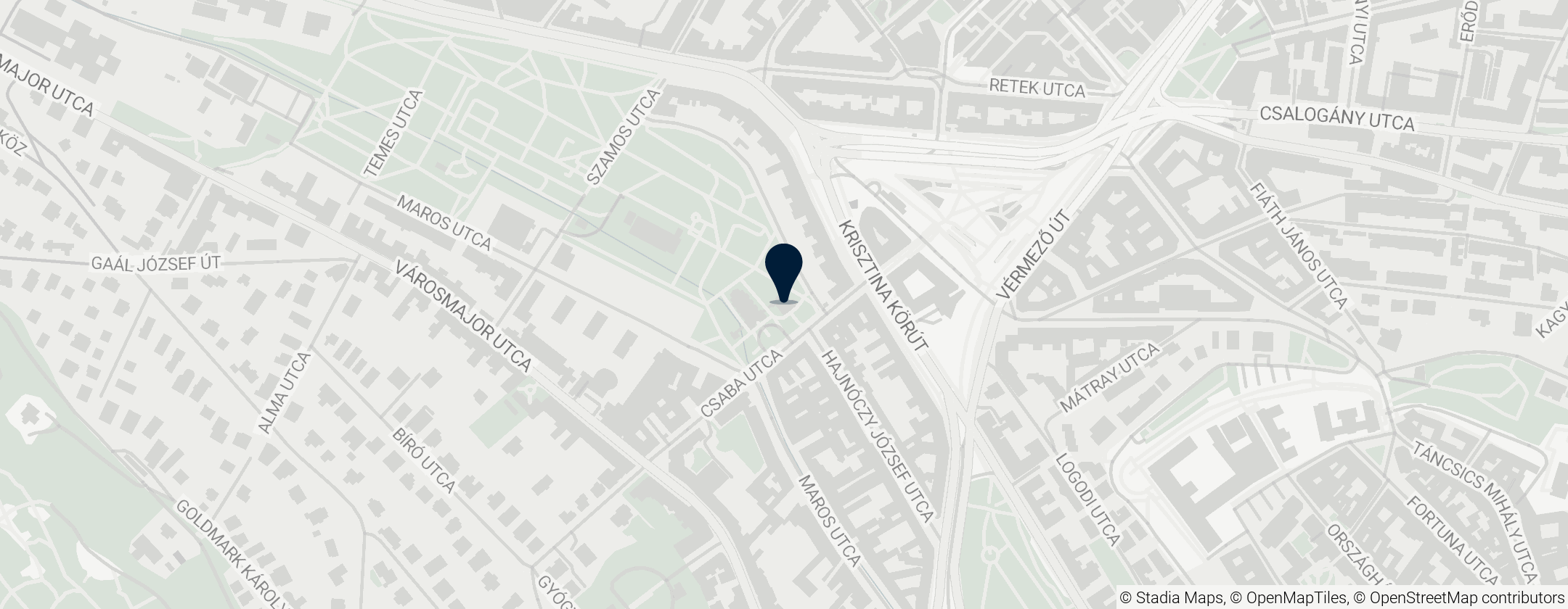 Map of Városmajori kistemplom