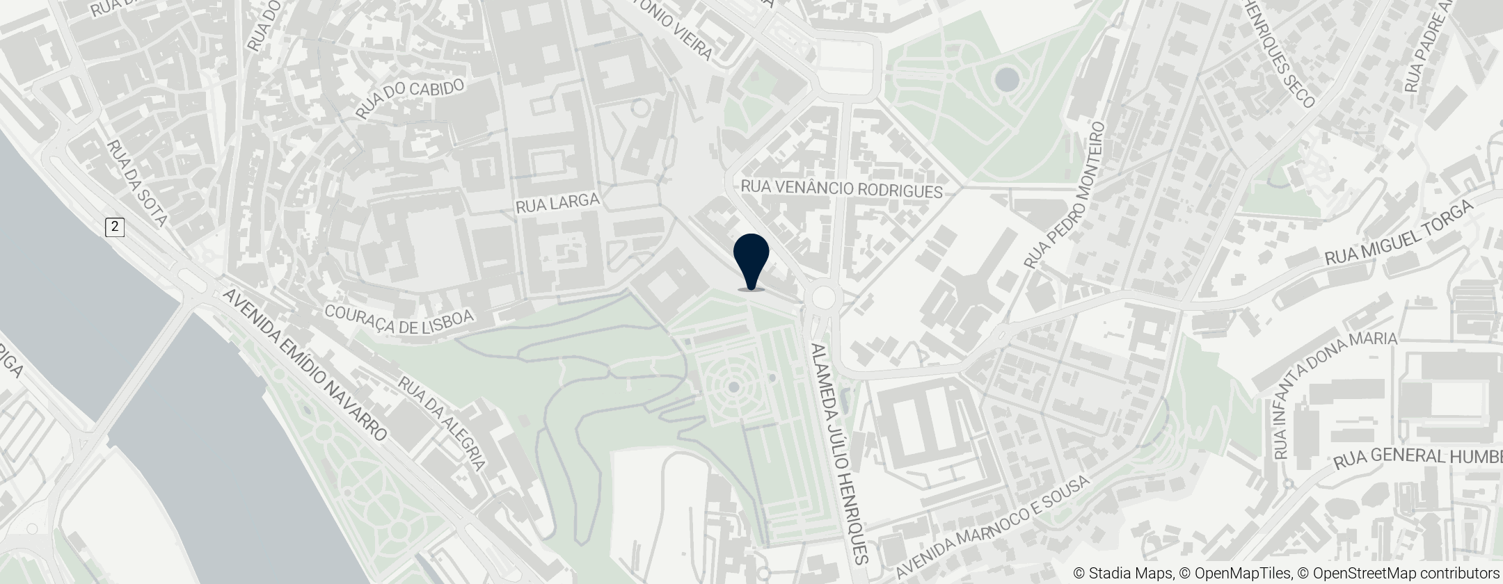 Map of Arcos do Jardim