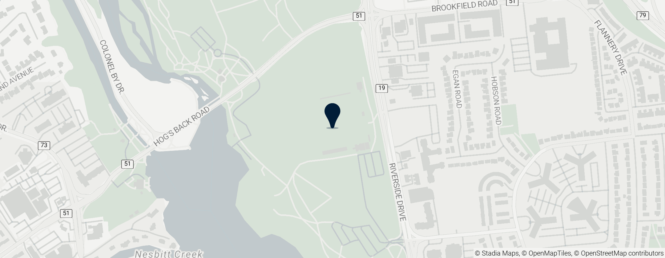 Map of Terry Fox Stadium