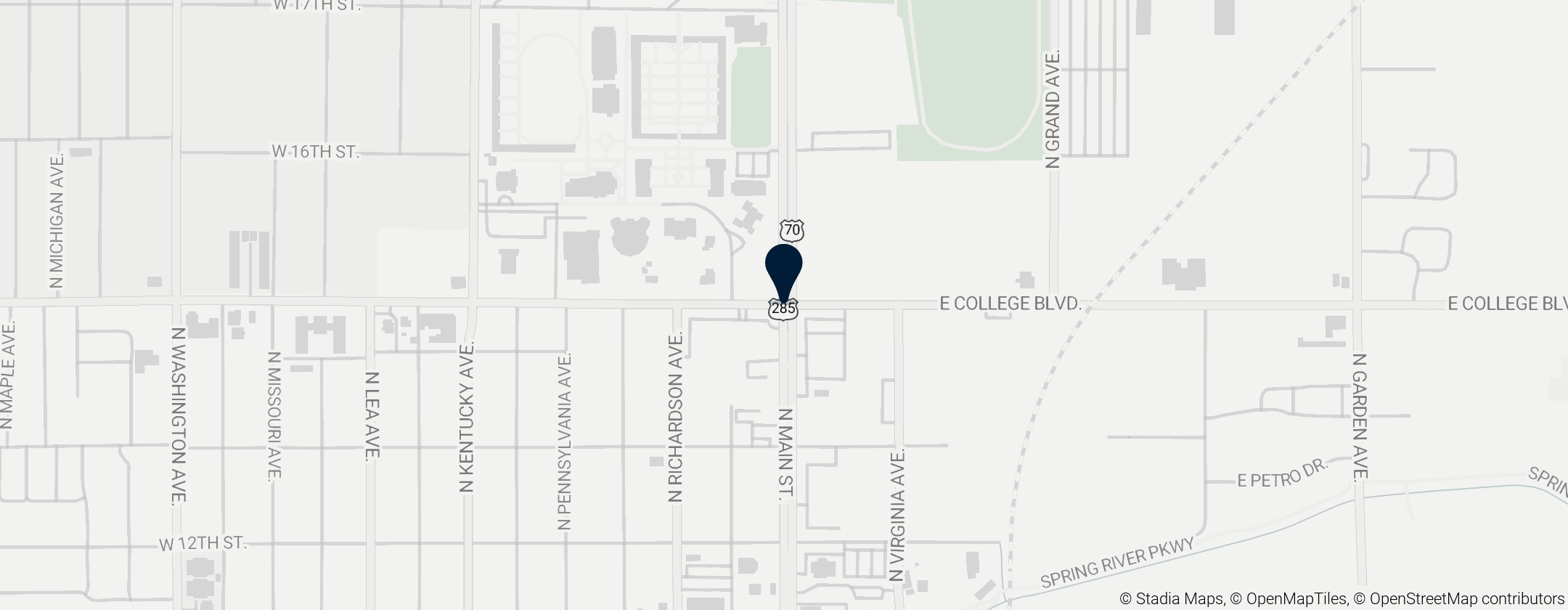 Map of General Douglas L. McBride Military Museum 