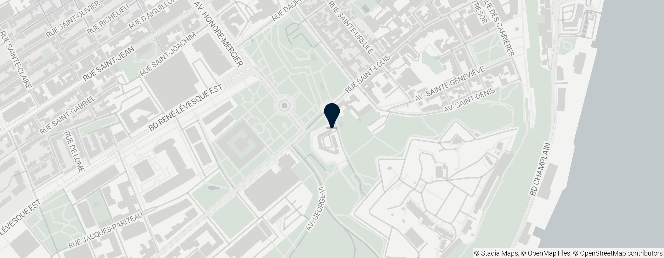 Map of Memorial to fallen American soldiers