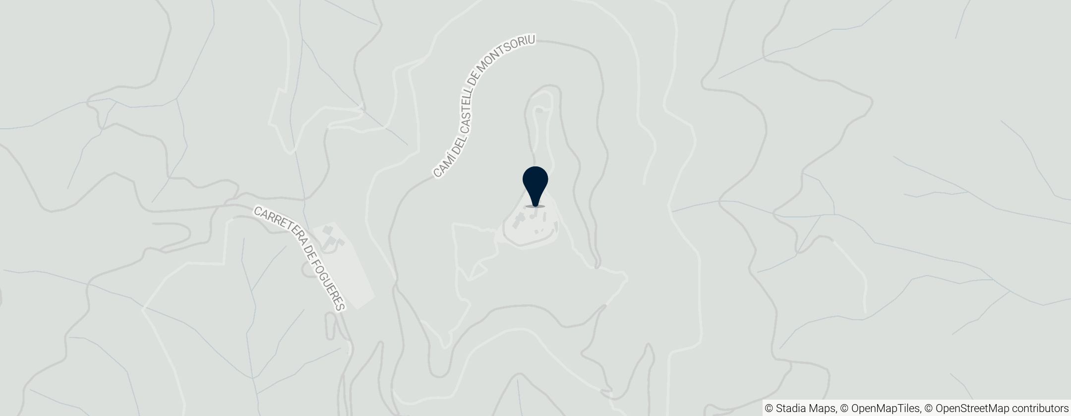 Map of Castell de Montsoriu