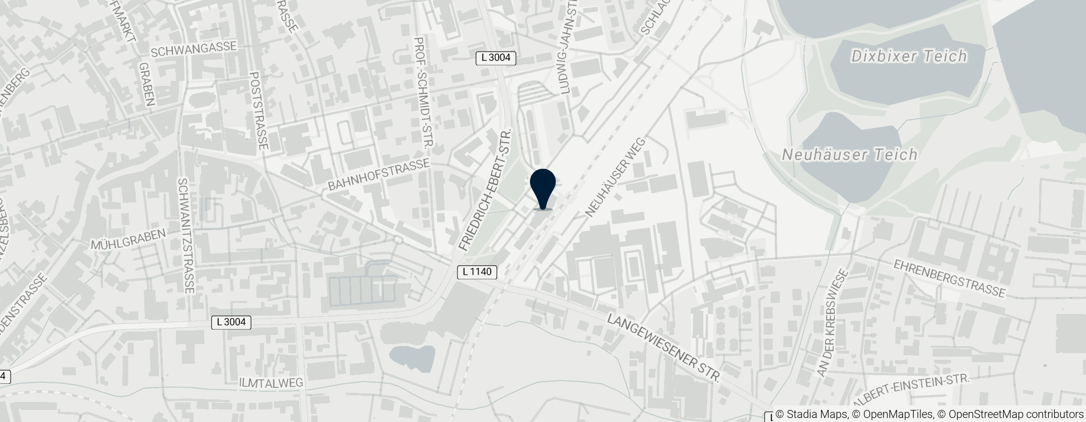 Map of Ilmenau station