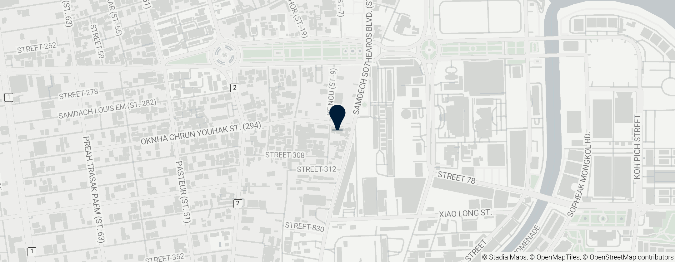 Map of Boat Noodle Restaurant