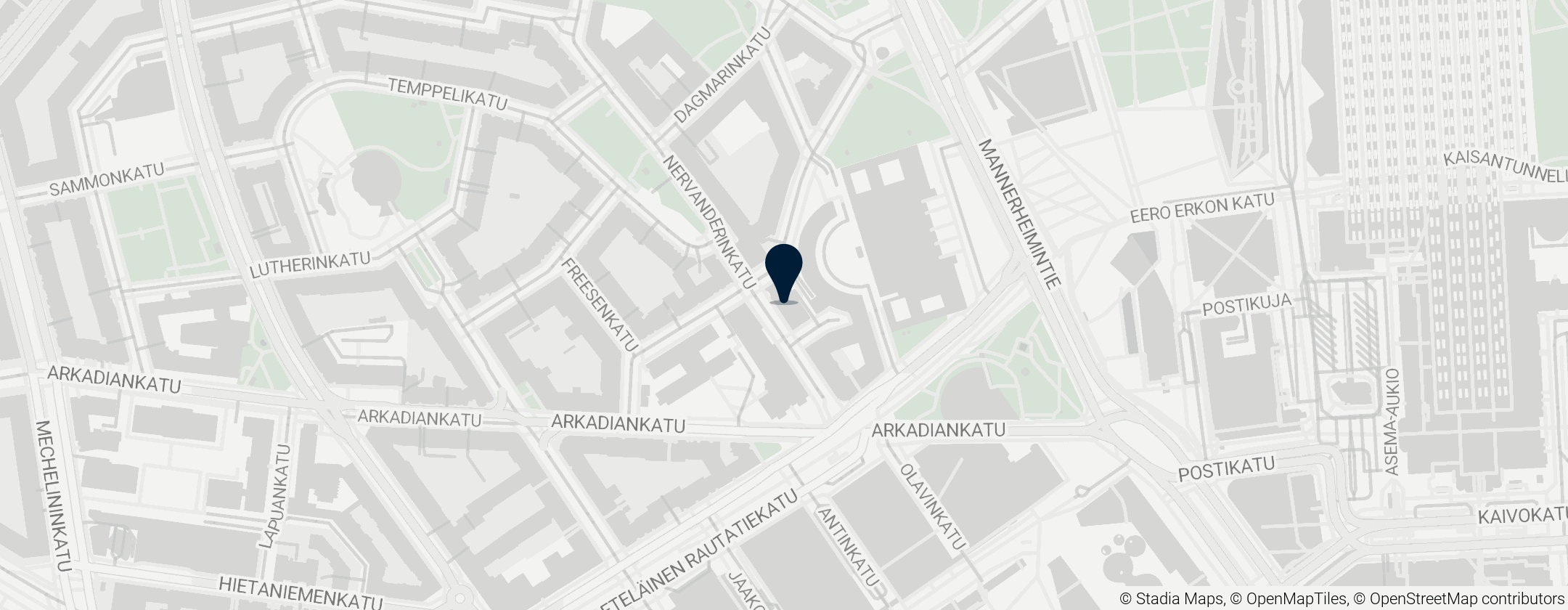 Map of Kunsthal Helsinki