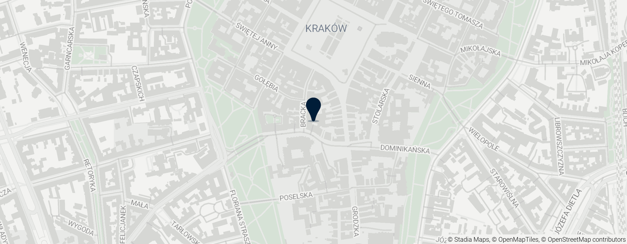 Map of Faculty of Law and Administration of the Jagiellonian University