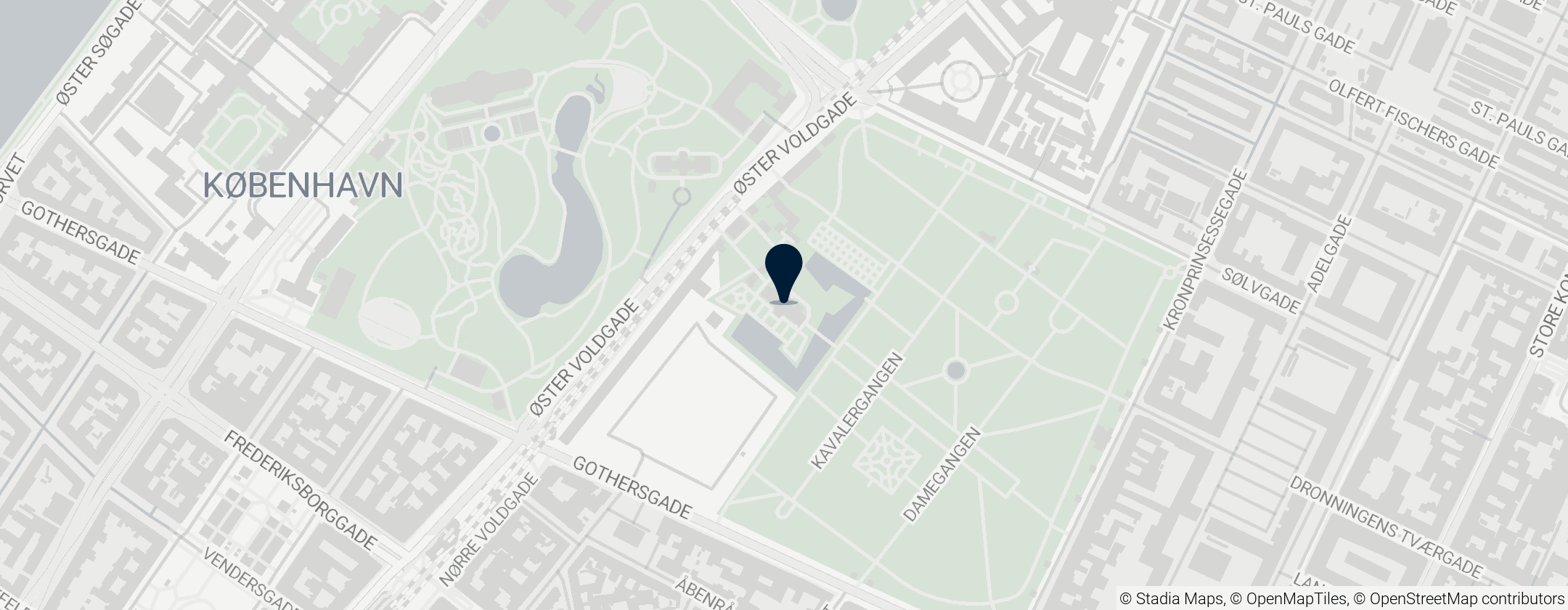 Map of Rosenborg Castle