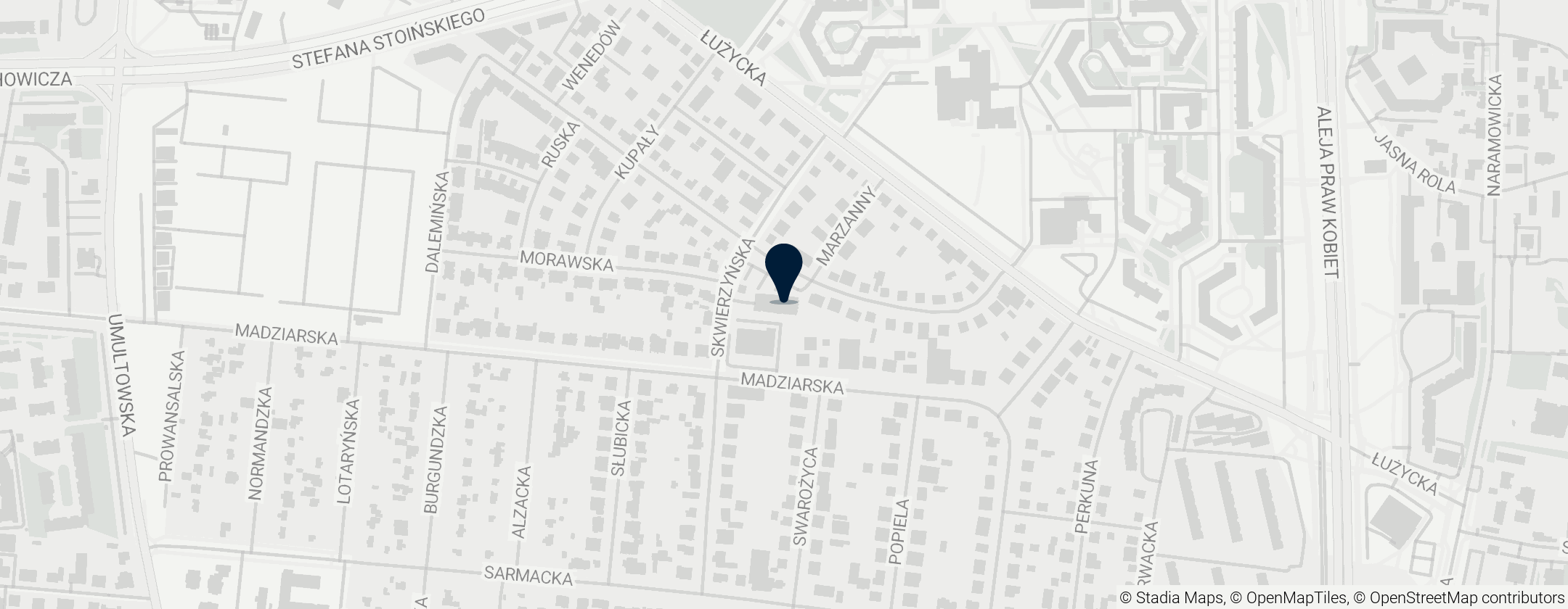 Map of Kościół św. Jana Pawła II w Poznaniu