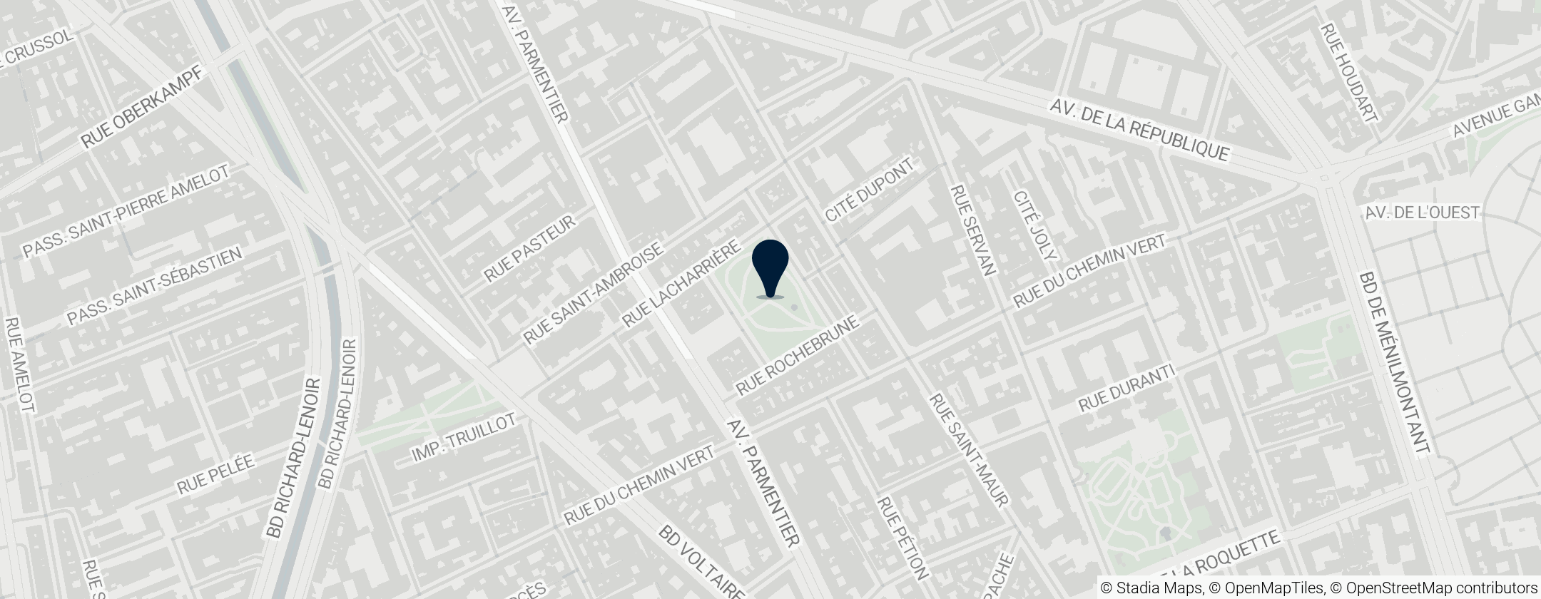 Map of Square Maurice Gardette