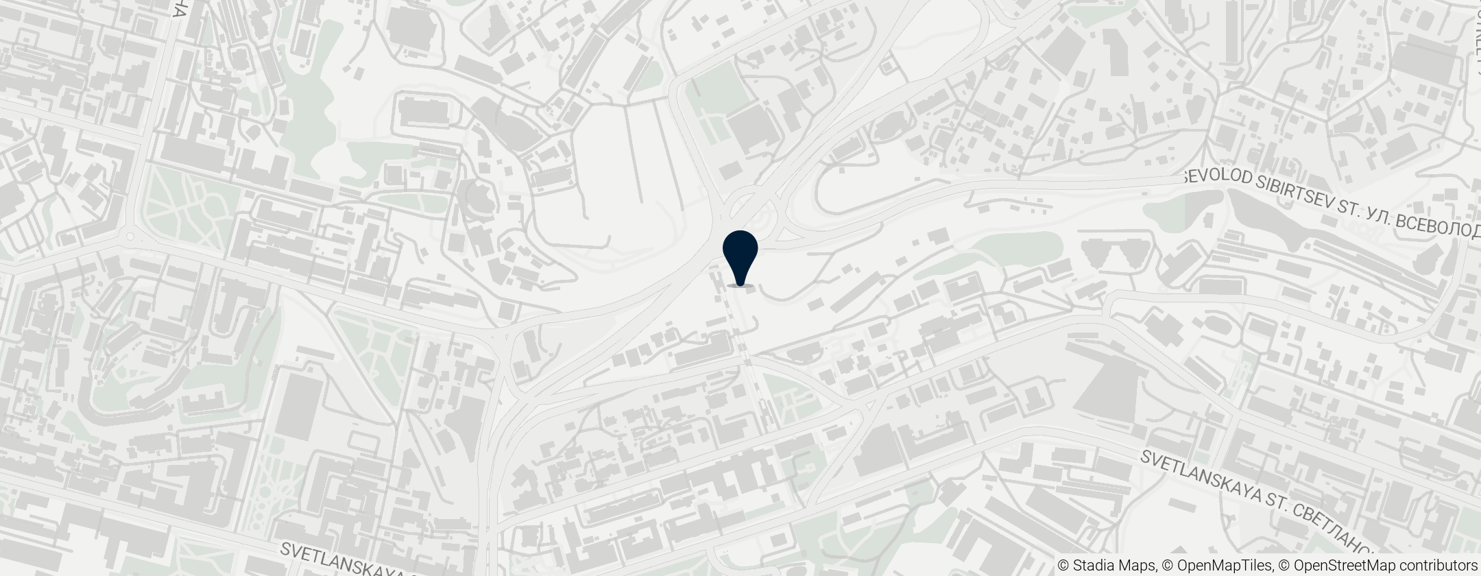 Map of Far Eastern Federal University