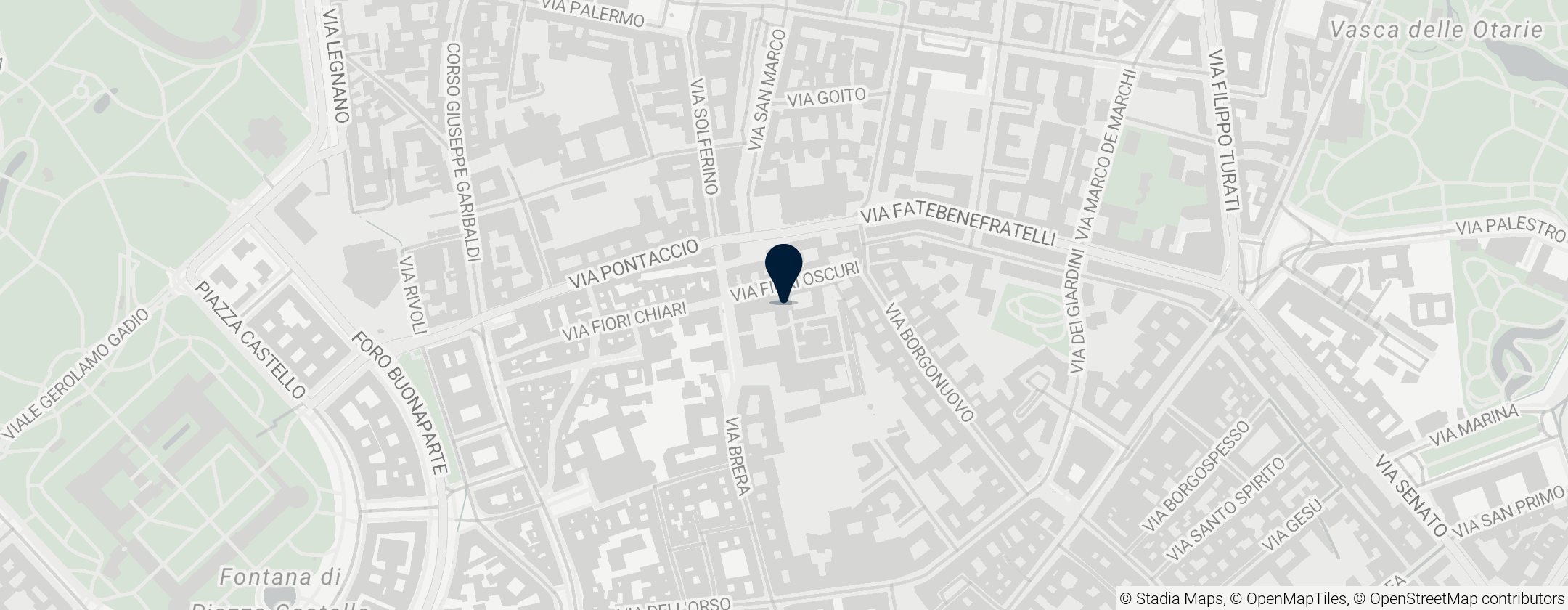 Map of Brera Art Gallery