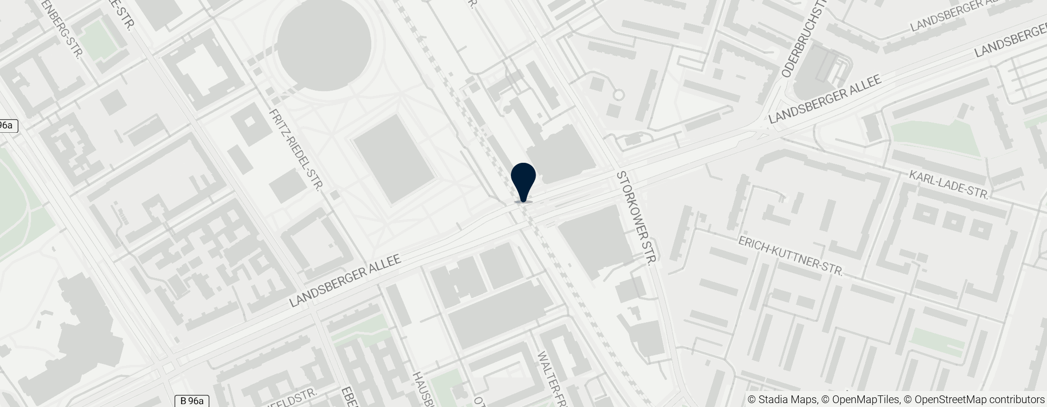 Map of Landsberger Allee