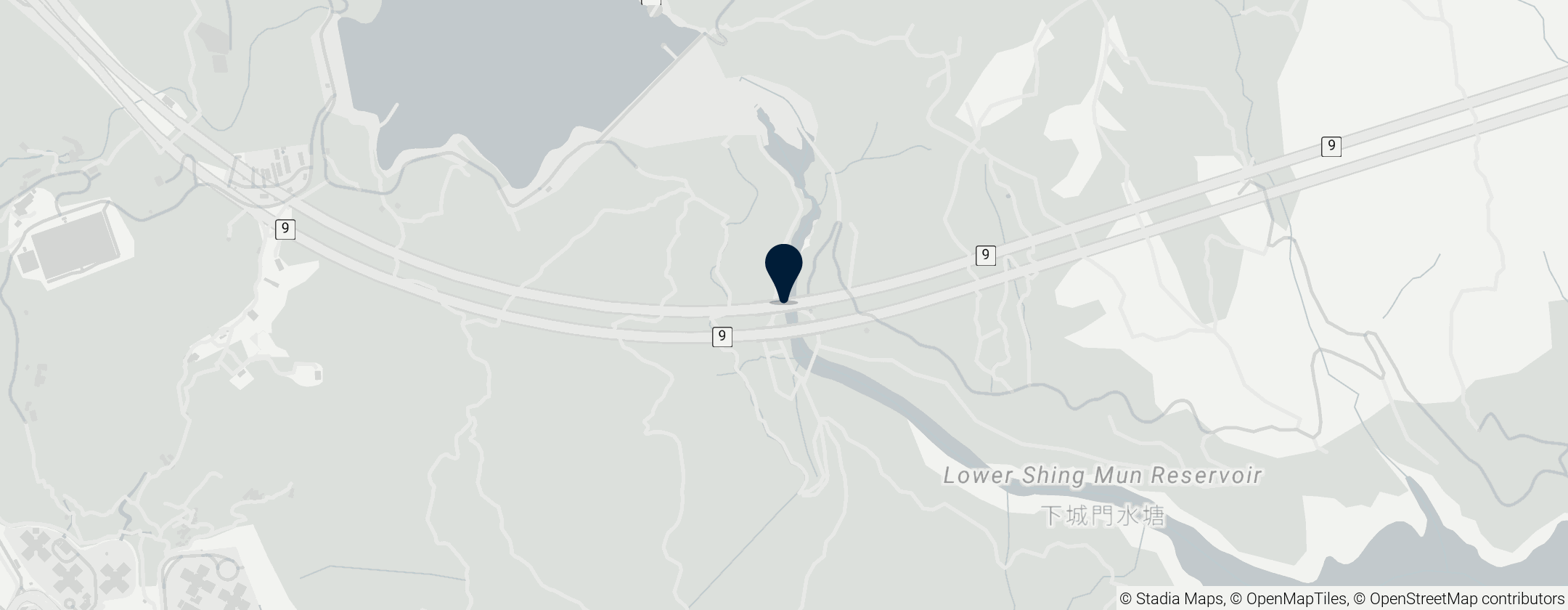 Map of Shing Mun Tunnels