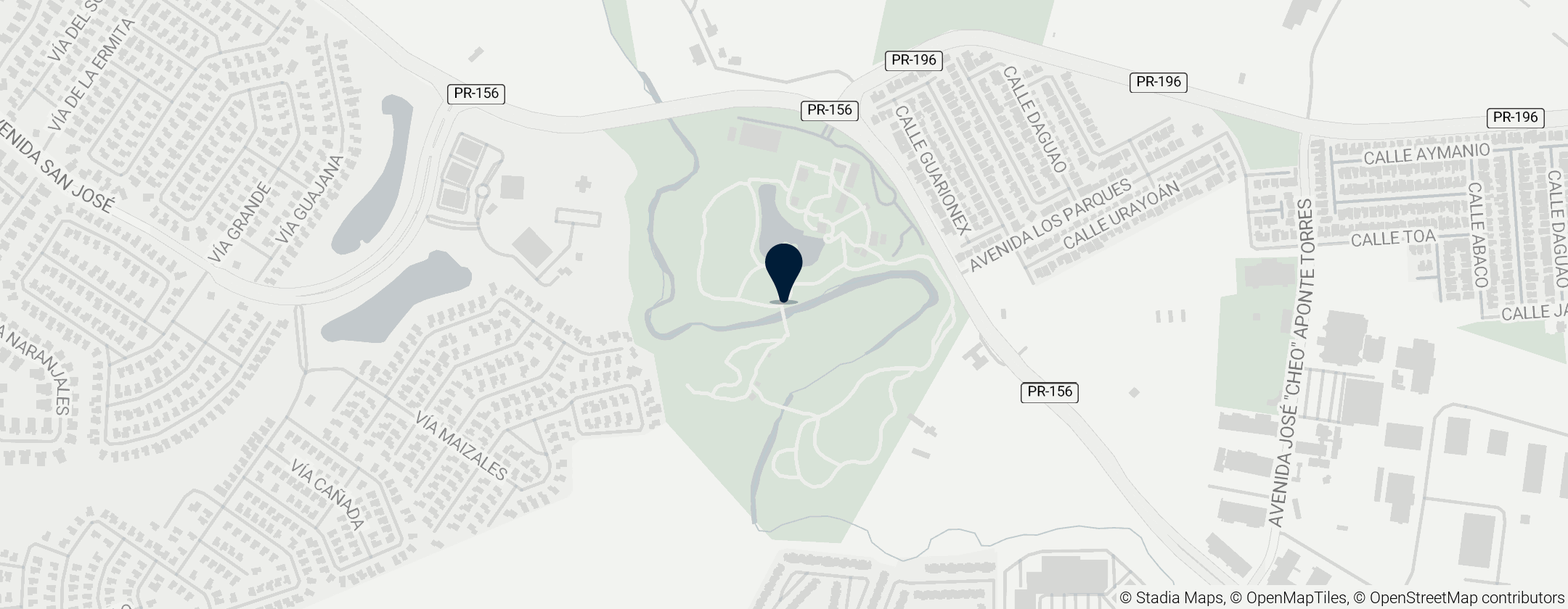 Map of William Miranda Marín Botanical Gardens