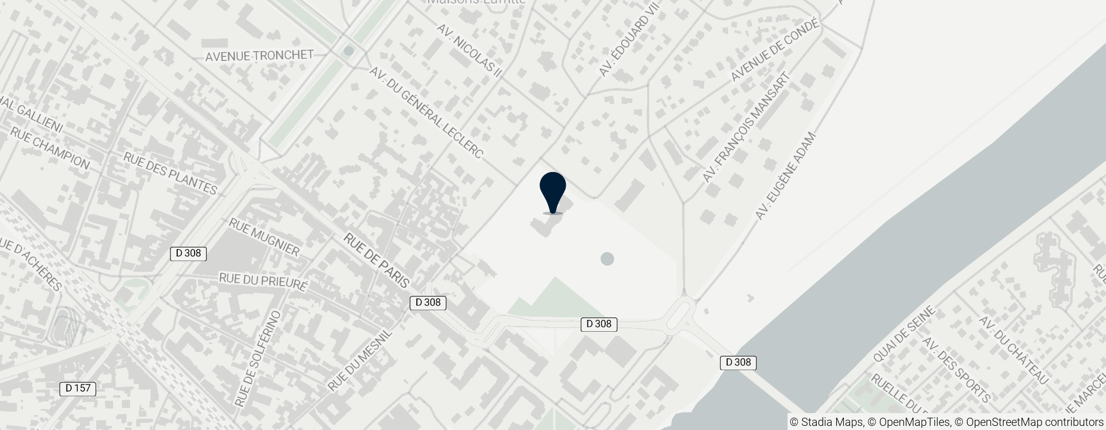 Map of Château de Maisons-Laffitte