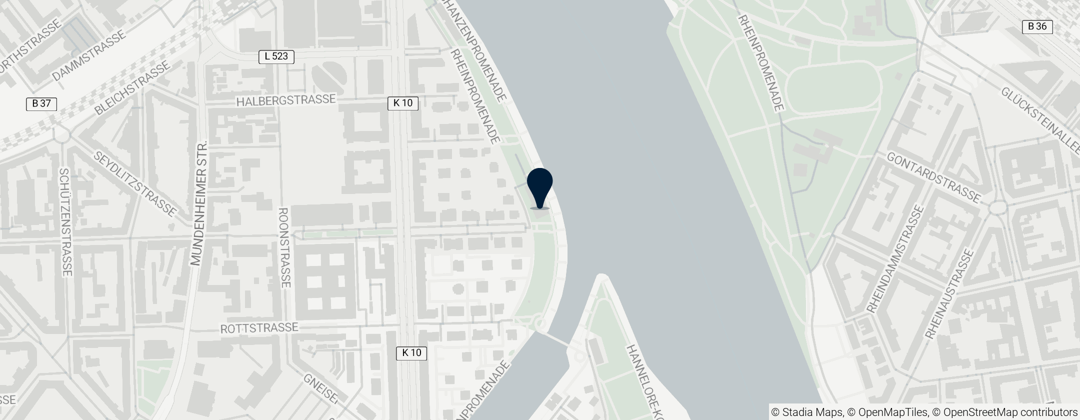 Map of Ludwigshafener Ruderverein