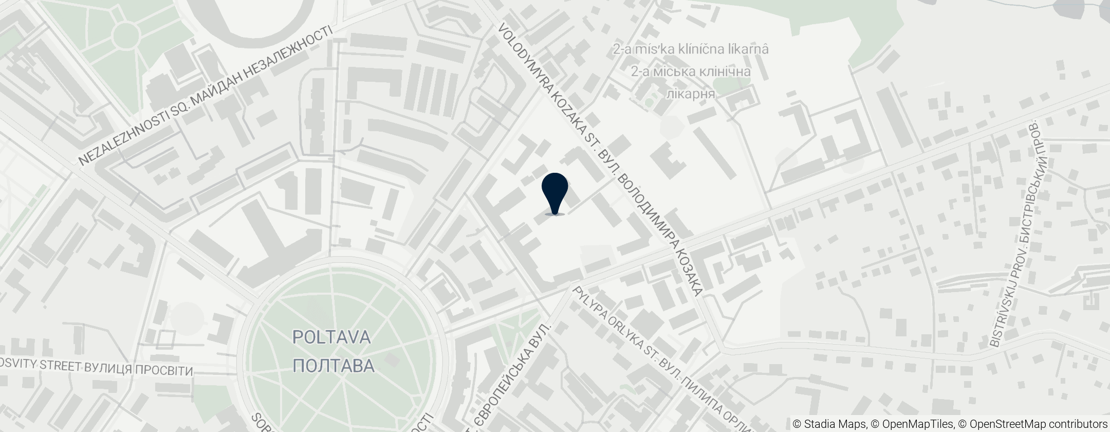 Map of Полтавский национальный педагогический университет имени В.Г. Короленко