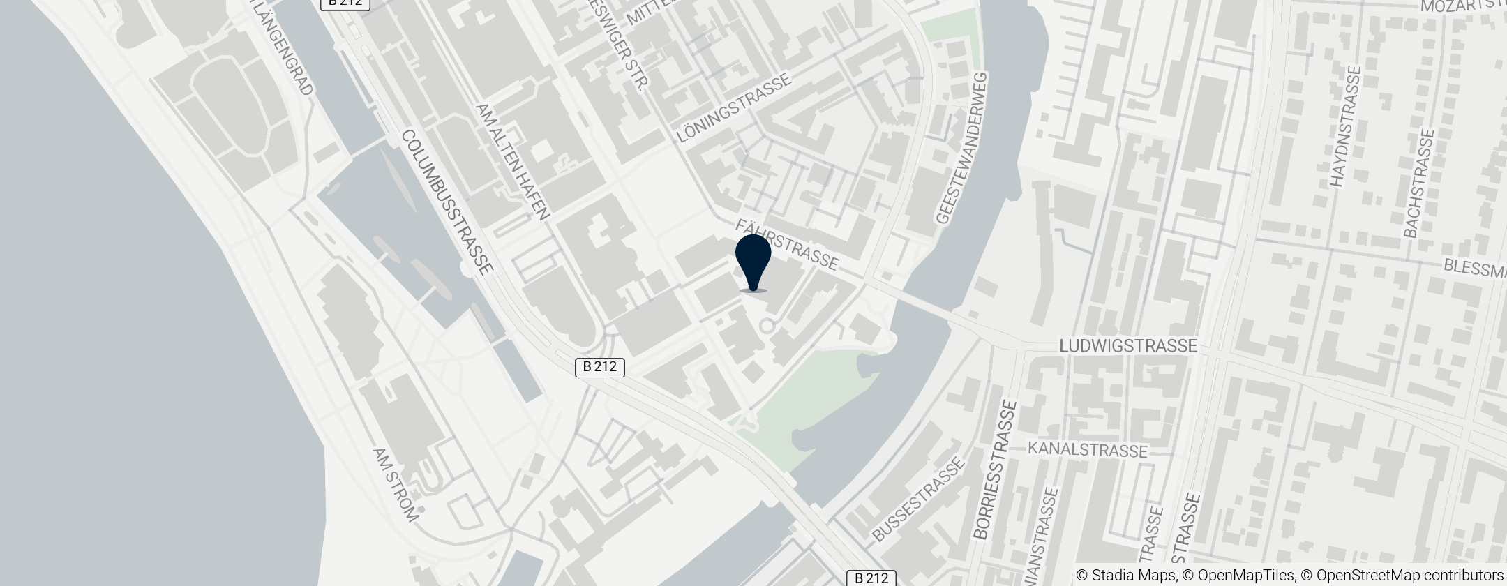 Map of ttz Bremerhaven – Wasser-, Energie- und Landschaftsmanagement