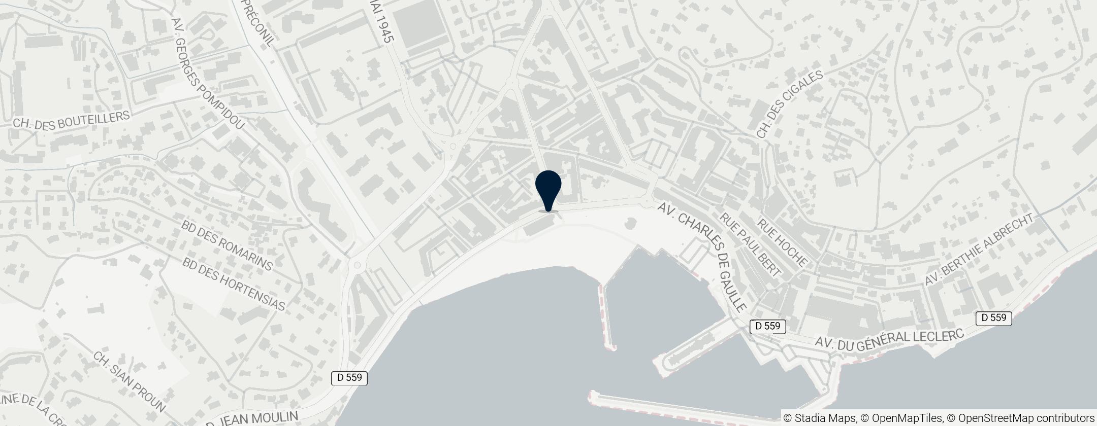 Map of Casino Barrière of Sainte Maxime