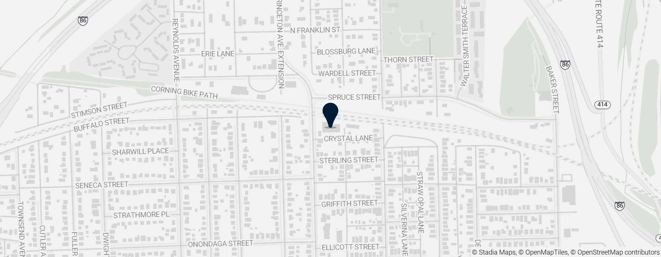 Map of Hands On Glass Studio