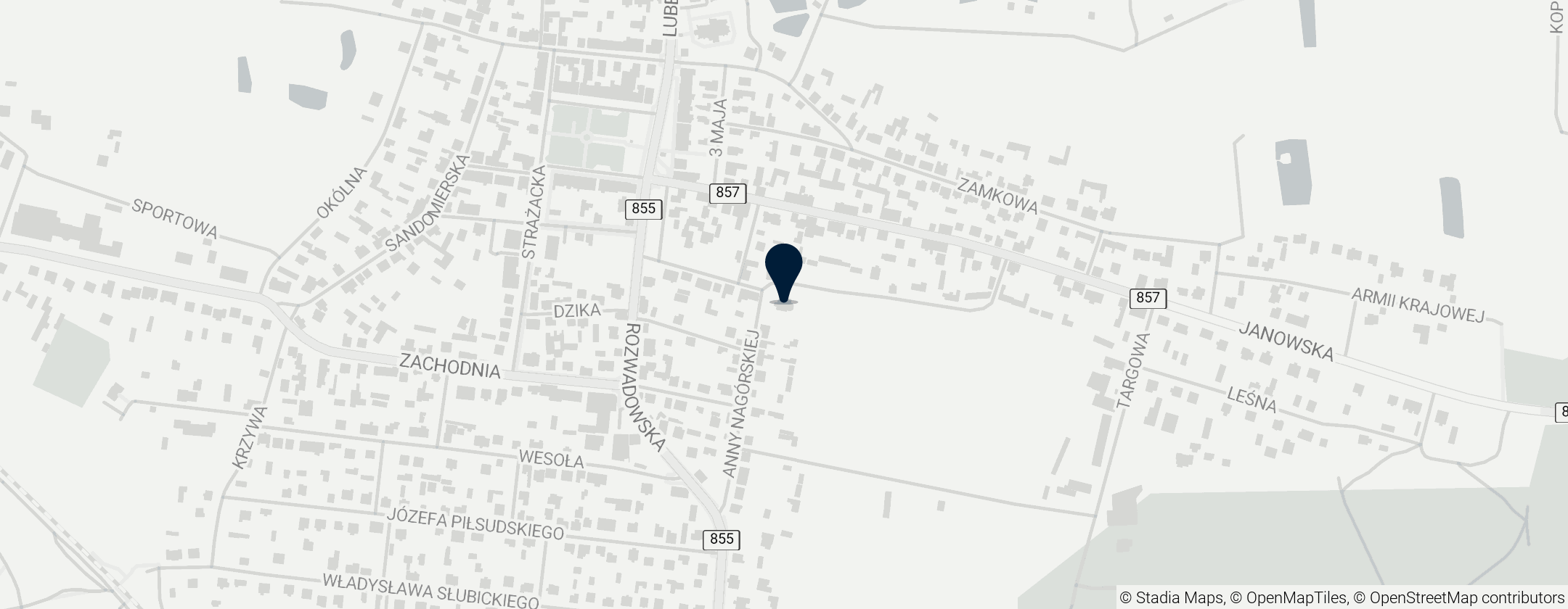 Map of Kościół św. Anny w Zaklikowie