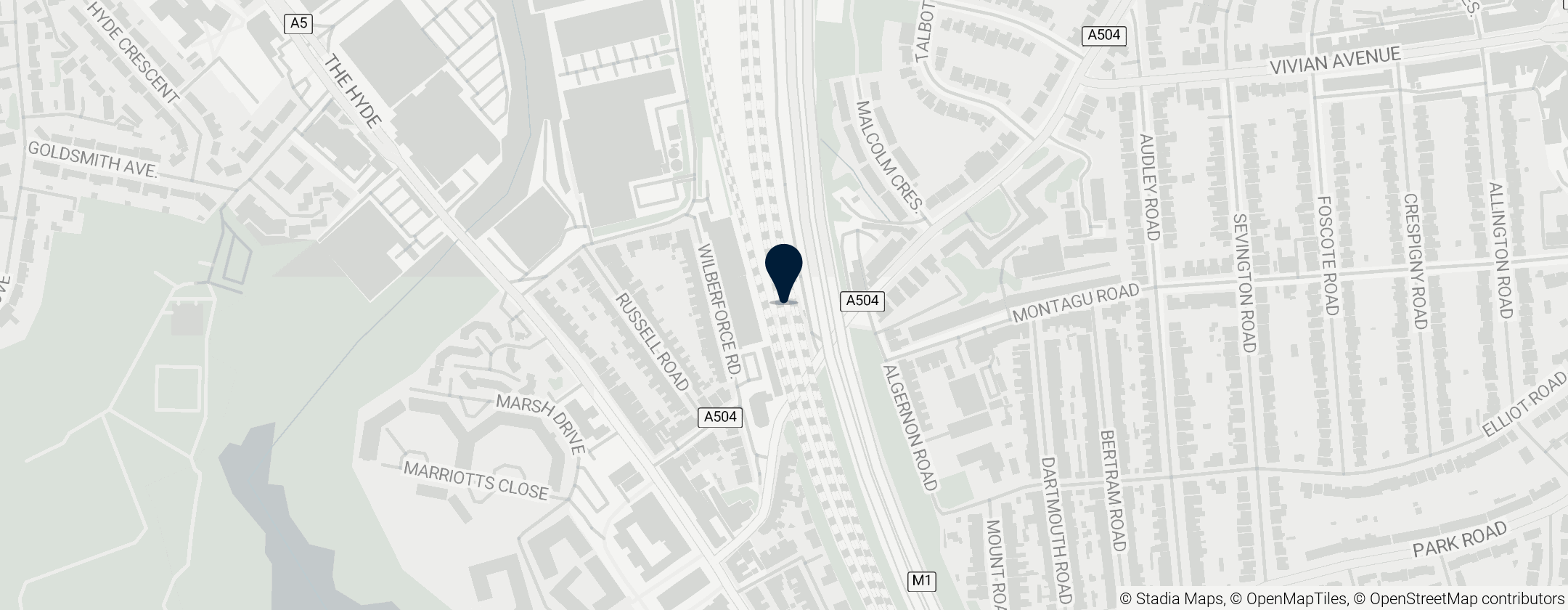 Map of Station Hendon