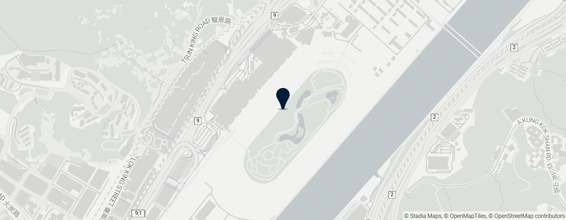Map of Sha Tin Racecourse